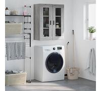 BOWEKAM Home & Garden - Armadietto da parete Sonoma, 69,5 x 34 x 90 cm, colore: Grigio