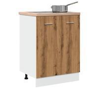 BOWEKAM Home & Garden-Armadietto in legno di quercia artigianale 60 x 46 x 81,5 cm