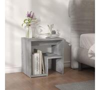 BOWEKAM Home & Garden-Armadietto Letto Grigio Sonoma 40x30x40 cm Legno Ingegnerizzato - Scelta