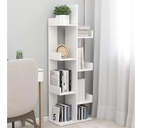 BOWEKAM Home & Garden-Armadietto Libro Bianco 48x25.5x140 cm Legno Ingegnerizzato - Scelta