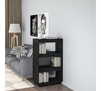 BOWEKAM Home & Garden - Armadietto per libri, divisorio, 60 x 35 x 103 cm, in legno massello di pino