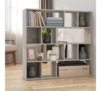 BOWEKAM Home & Garden-Armadietto per libri/Divisorio Grigio Cemento 105x24x102 cm - Scelta