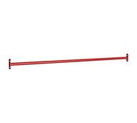 BOWEKAM Home & Garden - Barra girevole in acciaio, 125 cm, colore: Rosso