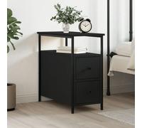 BOWEKAM Home & Garden-Comodino Nero 30x60x60 cm Legno Ingegnerizzato - Scelta