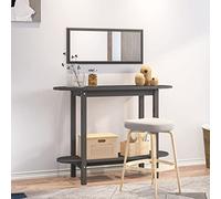 BOWEKAM Home & Garden-Consolle Grigio 110x40x80 cm Legno Massello Pino Mobili Scelta