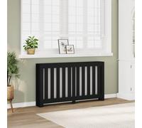 BOWEKAM Home & Garden - Copertura per termosifone, 149 x 20 x 82 cm, colore: Nero
