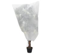 BOWEKAM Home & Garden - Coperture in pile per piante con coulisse, 4 pezzi, 70 g/m, 0,8 x 0,8 m, a scelta