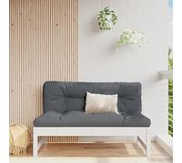 BOWEKAM Home & Garden-Divano Medio Bianco 120x80 cm Legno Massello Pino Scelta Mobili