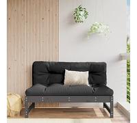 BOWEKAM Home & Garden-Divano Medio Grigio 120x80 cm Legno Massello Pino-Mobili Scelta