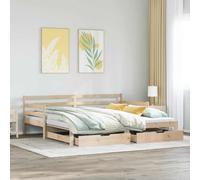BOWEKAM Home & Garden-Dormeuse con Cassettiera e Cassetti Senza Materasso 80x200 cm - Scelta