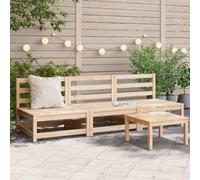 BOWEKAM Home & Garden-Garden Divani Senza Braccioli 3 pz 70x70x67 cm Legno Massello Pino-Mobili Scelta