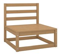 BOWEKAM Home & Garden-Garden - Divano intermedio in legno massello di pino, colore: marrone