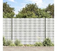 BOWEKAM Home & Garden-Garden - Paravento frangivista effetto marmo ghiaia grigio 35 x 0,19 m PVC a scelta