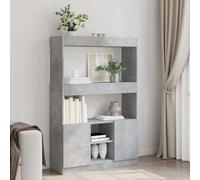 BOWEKAM Home & Garden-HighboardConcrete Grey 92x33x140 cm Legno Ingegnerizzato - Scelta