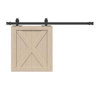 BOWEKAM Home & Garden - Kit per ante scorrevoli in acciaio al carbonio, 91,5 cm