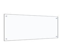BOWEKAM Home & Garden-Kitchen Backsplash Trasparente 100x40 cm Vetro Temperato - Scelta