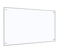BOWEKAM Home & Garden-Kitchen Backsplash Trasparente 100x60 cm Vetro Temperato - Scelta