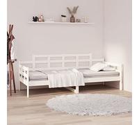 BOWEKAM Home & Garden-Lettino Senza Materasso Bianco Legno di Pino Massello 80x200 cm - Scelta