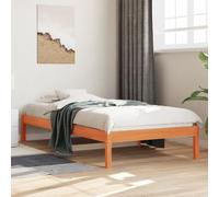 BOWEKAM Home & Garden-Lettino Senza Materasso Cera Marrone 90x200 cm Legno Massello Pino-Mobili Scelta