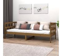 BOWEKAM Home & Garden-Lettino Senza Materasso Marrone Legno Massello Pino 80x200 cm - Scelta