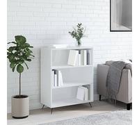BOWEKAM Home & Garden-Libreria Libreria Bianco Lucido 69.5x32.5x90 cm Legno Ingegnerizzato - Scelta