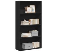 BOWEKAM Home & Garden-Libreria Nero 80x30x152 cm Legno Ingegnerizzato - Scelta