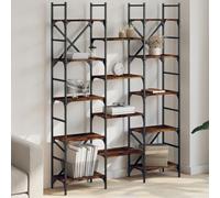BOWEKAM Home & Garden-Libreria Rovere Affumicato 127,5x28,5x172,5 cm Legno Ingegnerizzato - Scelta