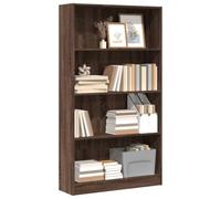 BOWEKAM Home & Garden-Libreria Rovere Marrone 80x24x143 cm Legno Ingegnerizzato - Scelta