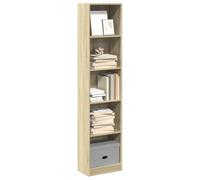 BOWEKAM Home & Garden-Libreria Rovere Sonoma 40x24x176 cm Legno Ingegnerizzato - Scelta