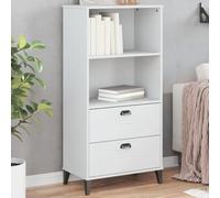 BOWEKAM Home & Garden-Libreria VIKEN Bianco 60x35x123 cm Legno Ingegnerizzato - Scelta