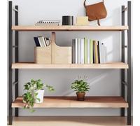 BOWEKAM Home & Garden - Mensola da parete, 120 x 50 x (2-4) cm, in legno massello di rovere non trattato, a scelta