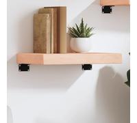BOWEKAM Home & Garden - Mensola da parete in legno massello di rovere, 40 x 30 x (2-6) cm