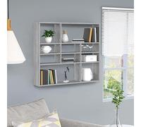 BOWEKAM Home & Garden-Mensola da parete Sonoma grigio 90x16x78 cm in legno ingegnerizzato a scelta