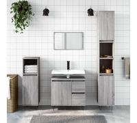 BOWEKAM Home & Garden-Mobile Bagno Grigio Sonoma 65x33x60 cm Legno Ingegnerizzato - Scelta