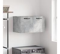 BOWEKAM Home & Garden Mobile da parete in cemento grigio, 60 x 36,5 x 35 cm, scelta di mobili in legno