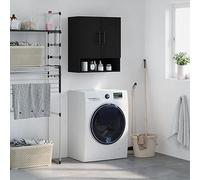 BOWEKAM Home & Garden-Mobile da parete nero 60x31x70 cm in legno ingegnerizzato - Scelta