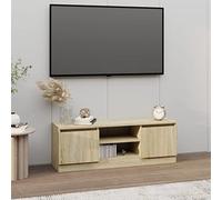 BOWEKAM Home & Garden - Mobile TV con anta in rovere Sonoma, 102 x 30 x 36 cm