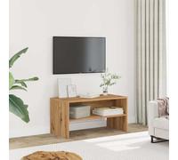 BOWEKAM Home & Garden - Mobile TV in rovere artigianale, 80 x 40 x 40 cm, in legno ingegnerizzato