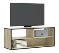 BOWEKAM Home & Garden - Mobile TV in rovere Sonoma, 100 x 31 x 39,5 cm, in legno e metallo, scelta
