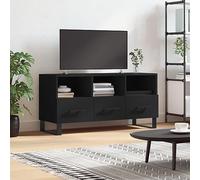 BOWEKAM Home & Garden-Mobile TV Nero 102x36x50 cm Legno Ingegnerizzato - Scelta