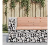 BOWEKAM Home & Garden - Panchina da giardino in legno massello, 92 x 71 x 65,5 cm