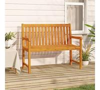 BOWEKAM Home & Garden - Panchina da giardino in legno massello di acacia, 110 cm, scelta