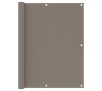 BOWEKAM Home & Garden - Paravento da balcone in tessuto Oxford, 120 x 500 cm, colore: Tortora