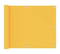 BOWEKAM Home & Garden - Paravento per balcone in tessuto Oxford, 75 x 500 cm, colore: Giallo