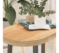 BOWEKAM Home & Garden - Piano da tavolo, 80 x 40 x 4 cm, in legno massello di rovere, ovale, a scelta