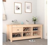 BOWEKAM Home & Garden-Scarpiera 110x38x45,5 cm in legno massello di pino a scelta