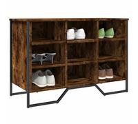 BOWEKAM Home & Garden-Scarpiera in legno di rovere fumé 90x38x61,5 cm