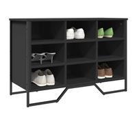 BOWEKAM Home & Garden-Scarpiera Nero 90x38x61,5 cm Legno Ingegnerizzato - Scelta