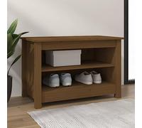 BOWEKAM Home & Garden-Scarpiera Panca Marrone 70x38x45.5 cm Legno Massello Pino-Mobili Scelta