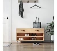 BOWEKAM Home & Garden-Scarpiera Panca Rovere Sonoma 102x35x55 cm Legno Ingegnerizzato - Scelta